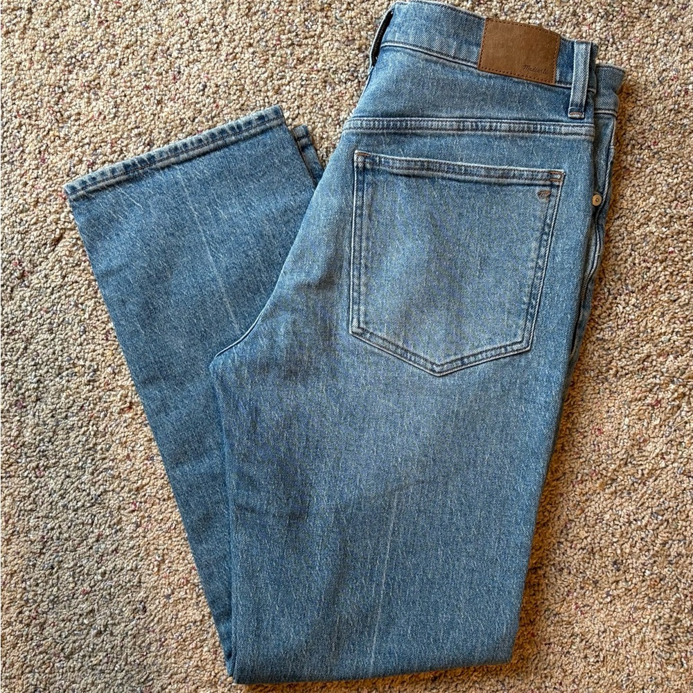 Madewell The '90s Straight Jean in Rondell Wash: Crease Edition SZ 30 - Picture 3 of 9